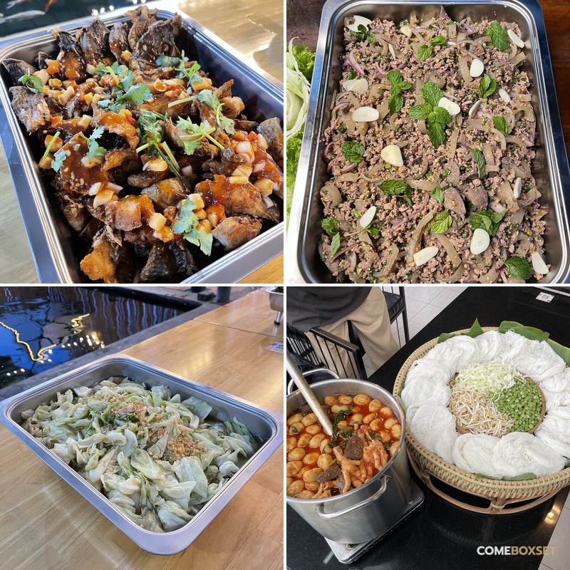 home party catering collage